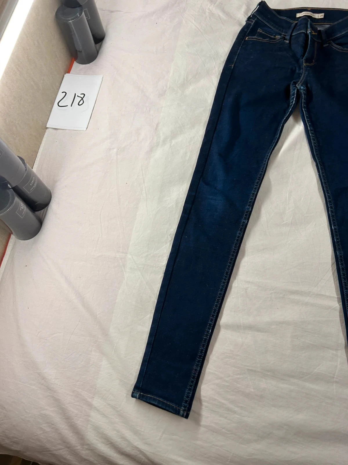 Jean skinny marineblauw Levi's 710 super skinny w24 l30 – photo 3